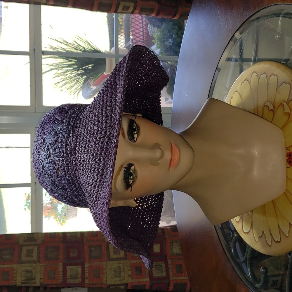 SOLD CL VINTAGE SUN STRAW HAT - Picture 1 of 6